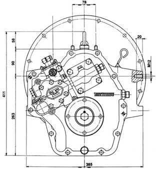 Technodrive hydraulische keerkoppeling TM265, R=2,82:1 - Tm265282 02 72dpi - TM265282