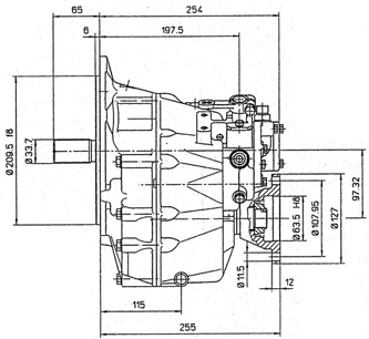Technodrive hydraulische keerkoppeling TM345 R=2,00:1 - Tm345200 01 72dpi - TM345200
