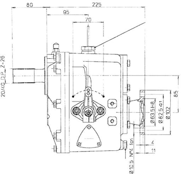 Technodrive mechanische keerkoppeling TMC260, R=1,54:1 - Tmc260154 02 72dpi - TMC260154