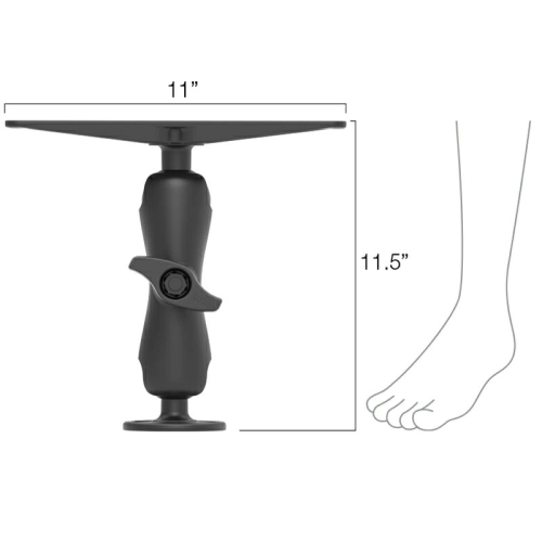 Ram Mount RAM-D-111U D-ball Universal Depth Sounder Mounting Set Middle Arm - Uz7zabae - 900405008